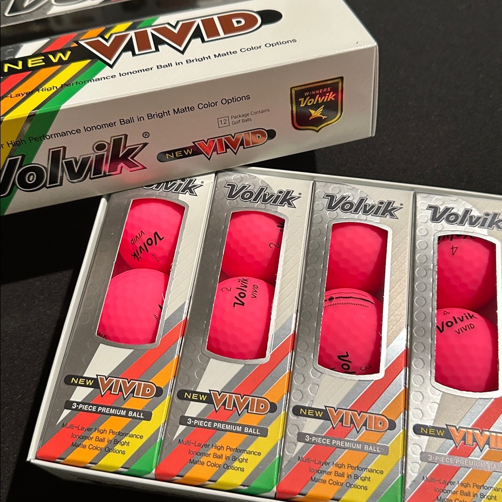 Volvik Vivid Golf Balls - Pink👀⛳New
